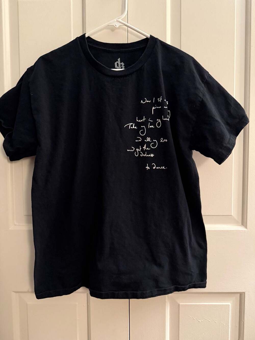 Dermot Kennedy Sonder Tour T-Shirt Black Size L